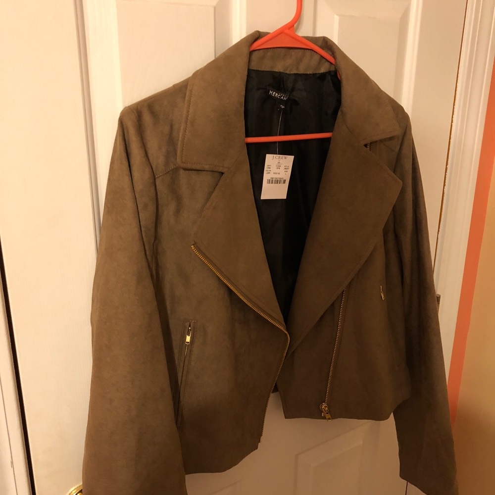 J crew Factory Suede Jacket NWT